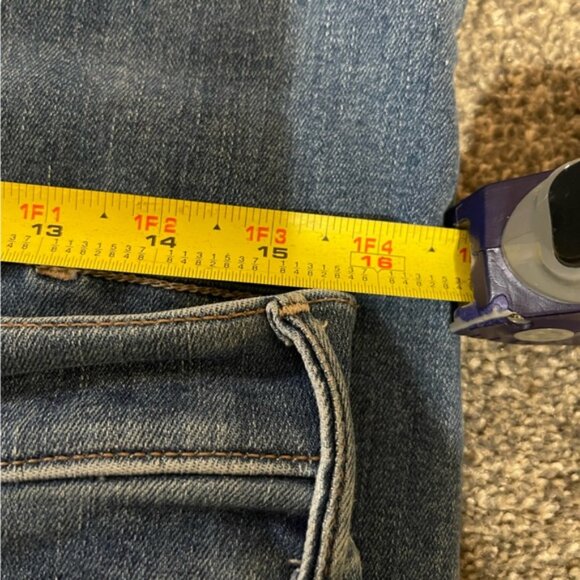 Women’s Mother The Hustler Ankle Fray Jeans Blue Healing Jar Wash, 34 - Picture 7 of 8